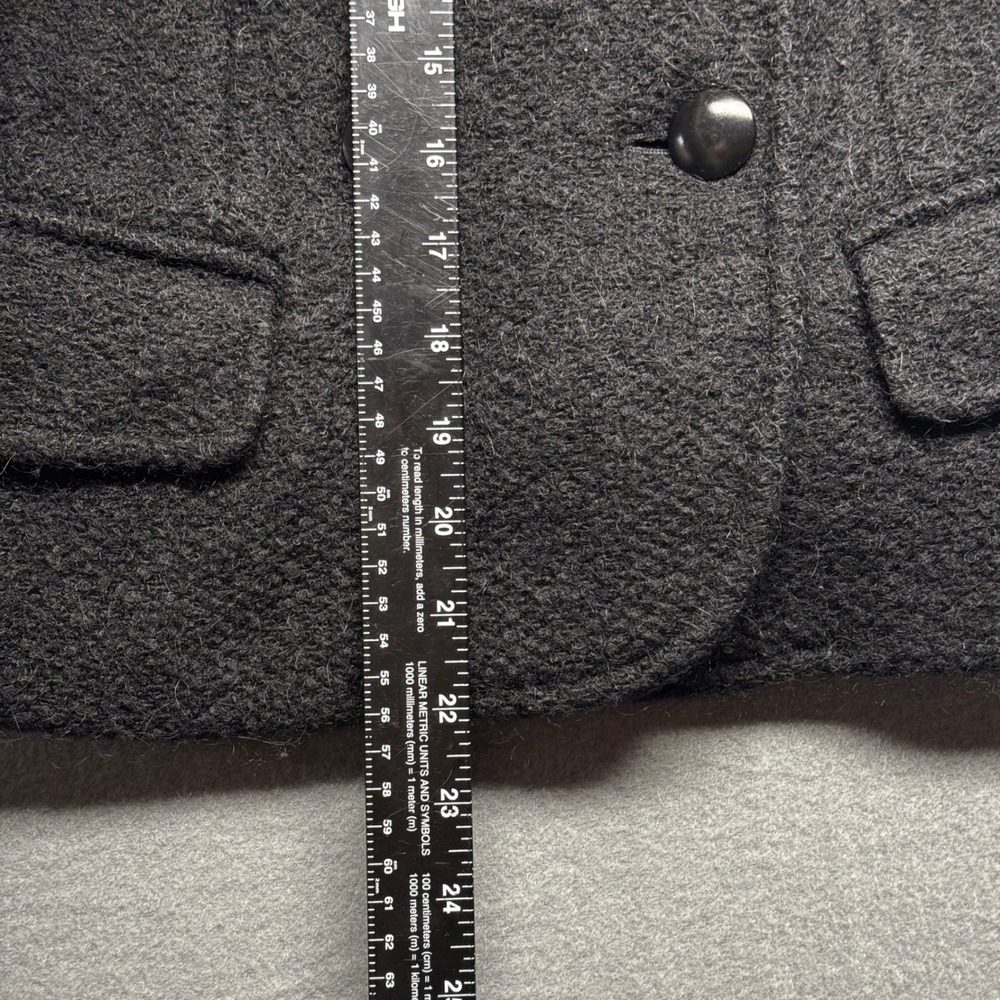 J. Crew Wool Blend Double Breasted Pea Coat Jacket Gray Size 6 Style 80061 - Picture 5 of 9